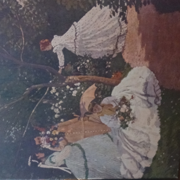 🌅"Claude Monet" Authentic Oil Print Art🏂Signed Art,On Canvas,Size 16"×20"🏆⛳ - Picture 5 of 7